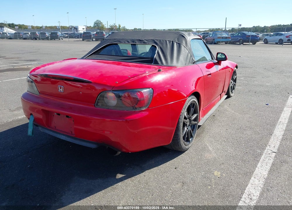 2000 HONDA S2000 VIN: JHMAP1148YT007990