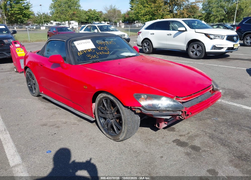 2000 HONDA S2000 VIN: JHMAP1148YT007990