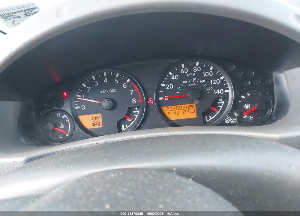 2011 NISSAN XTERRA VIN: 5N1AN0NW9BC523940