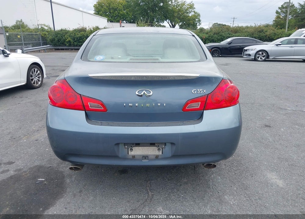 2007 INFINITI G35X VIN: JNKBV61F27M822980