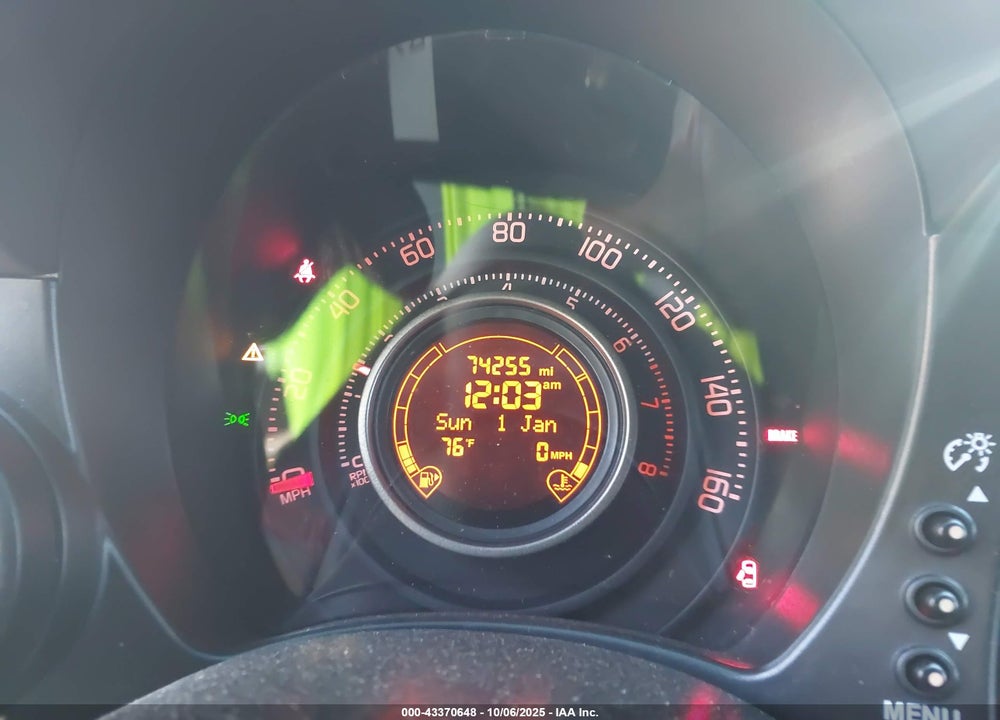 2013 FIAT 500 ABARTH VIN: 3C3CFFFH7DT741013