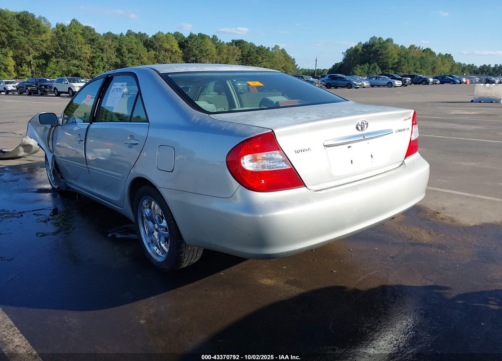 2002 TOYOTA CAMRY LE VIN: 4T1BE32K32U626501