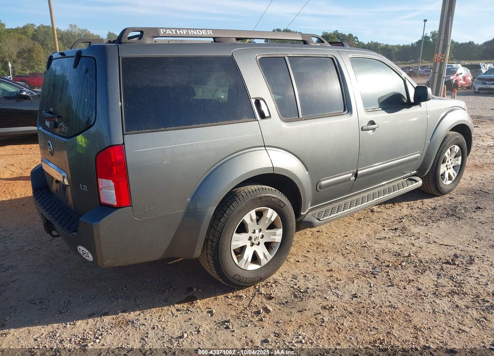 2007 NISSAN PATHFINDER LE VIN: 5N1AR18W07C626273
