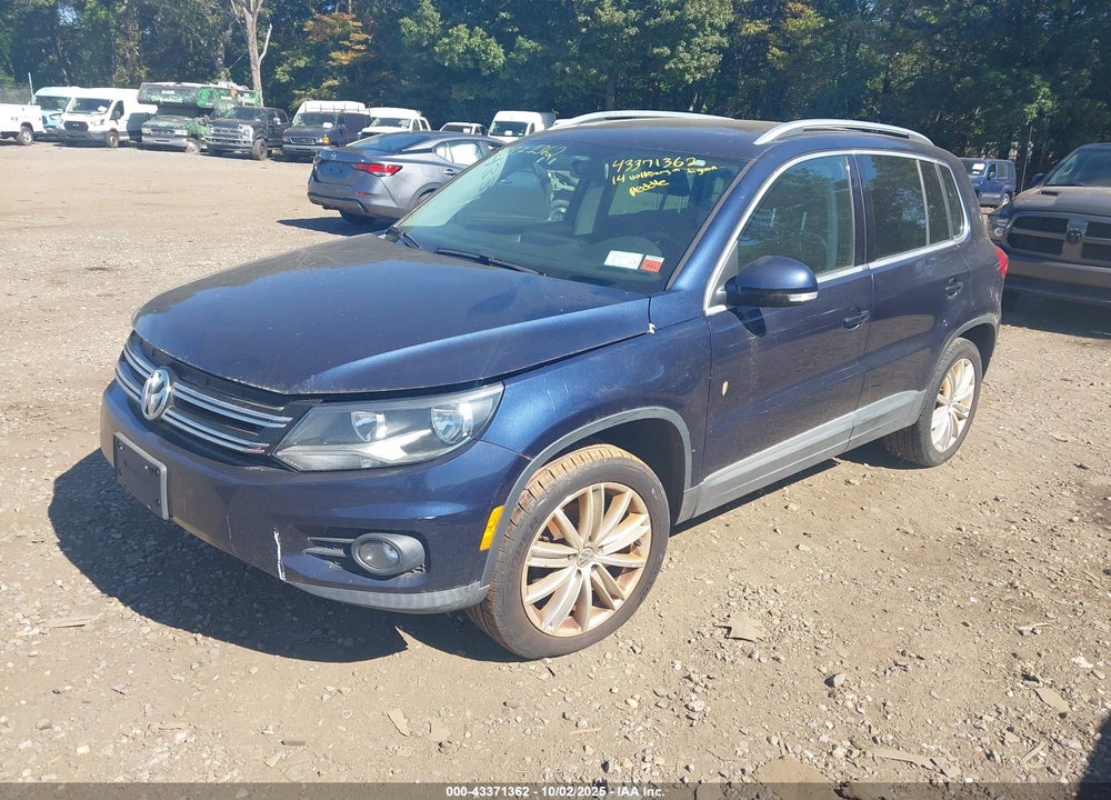 2014 VOLKSWAGEN TIGUAN VIN: WVGBV3AX8EW573932