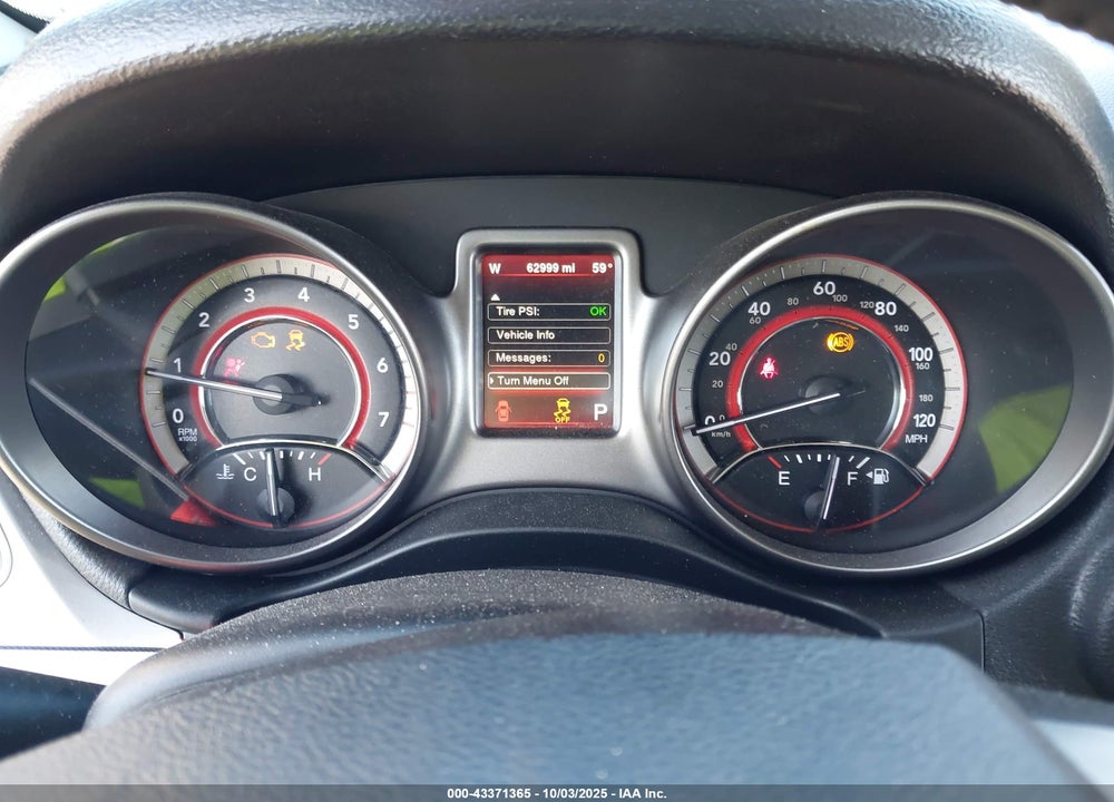2016 DODGE JOURNEY VIN: 3C4PDCGBXGT158256