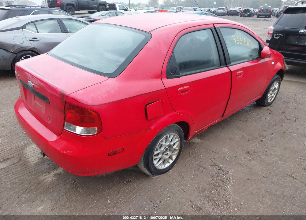 2006 CHEVROLET AVEO LS VIN: KL1TD56636B547987
