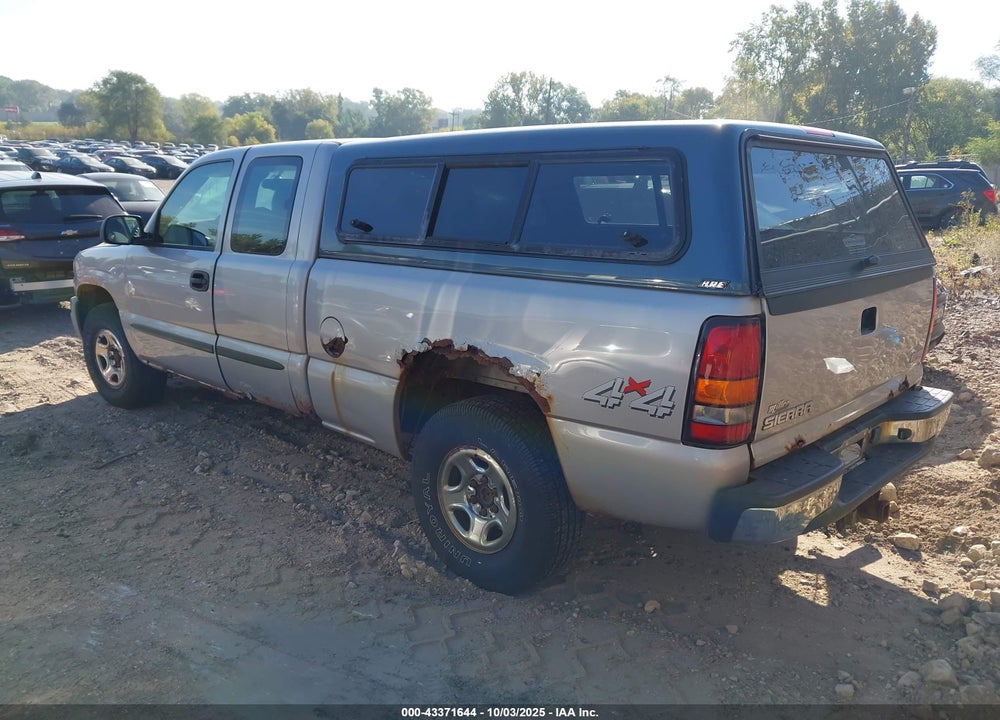 2004 GMC SIERRA 1500 VIN: 2GTEK19T341333001