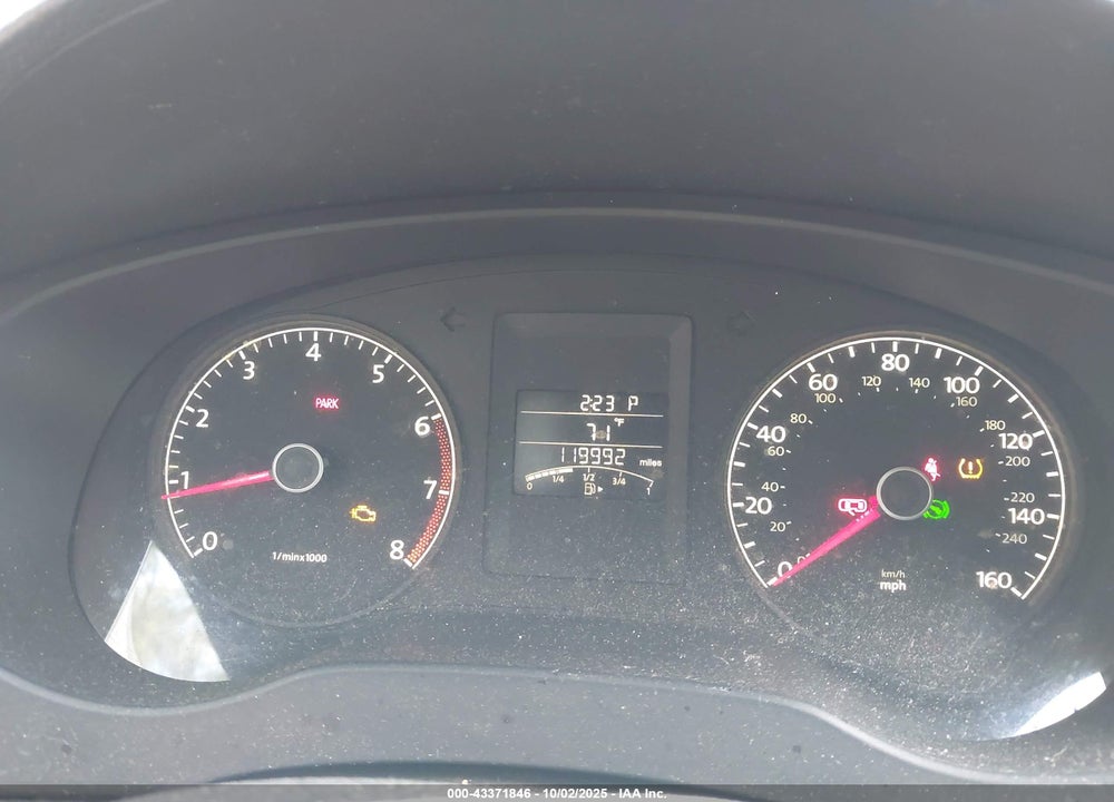 2012 VOLKSWAGEN JETTA 2.0L S VIN: 3VW2K7AJ4CM337076