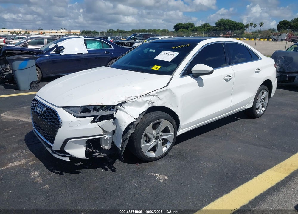 2022 AUDI A3 PREMIUM 40 TFSI FRONT-WHEEL DRIVE S TRONIC VIN: WAUAUDGY8NA026355