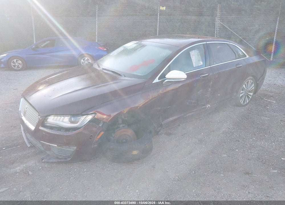 2017 LINCOLN MKZ RESERVE VIN: 3LN6L5F91HR662536