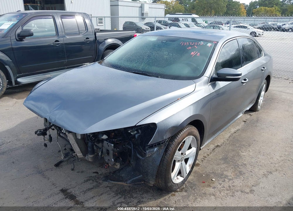 2013 VOLKSWAGEN PASSAT VIN: 1VWBN7A34DC062160