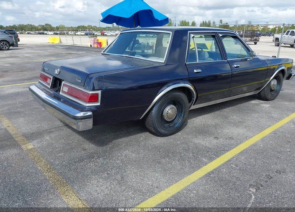 1986 DODGE DIPLOMAT SALON VIN: 1B3BG26P4GX539728