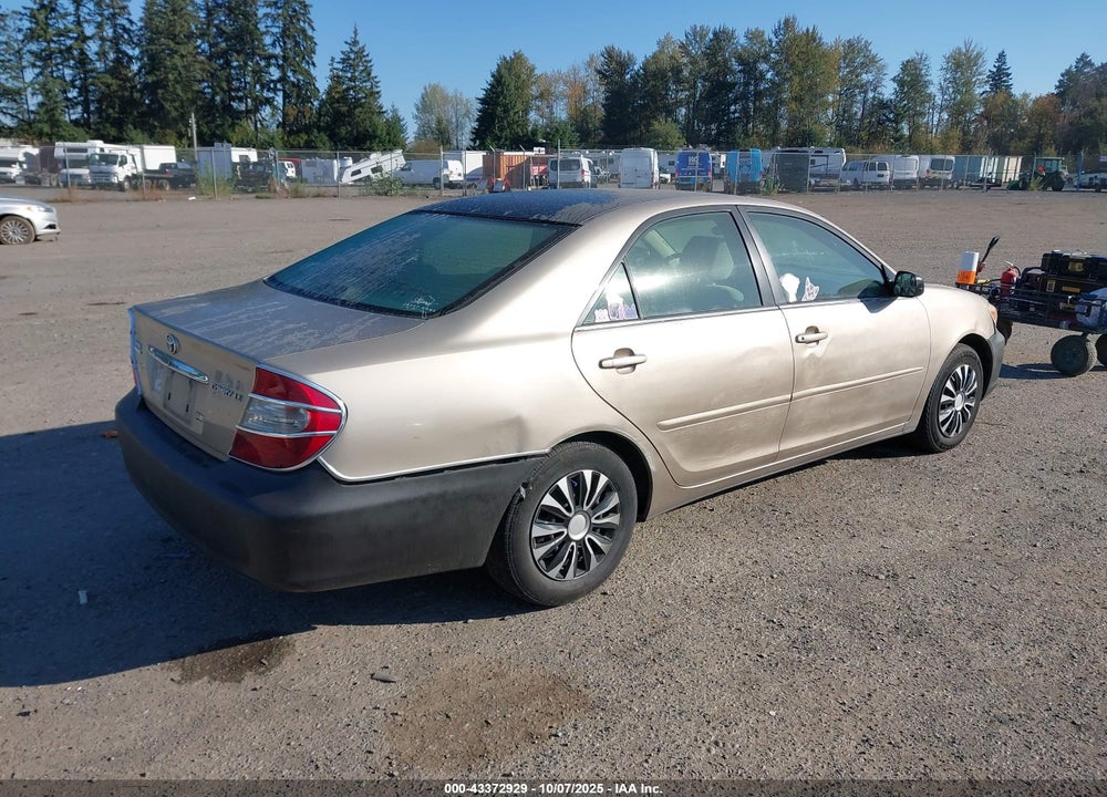 2002 TOYOTA CAMRY LE VIN: 4T1BE32K02U598124