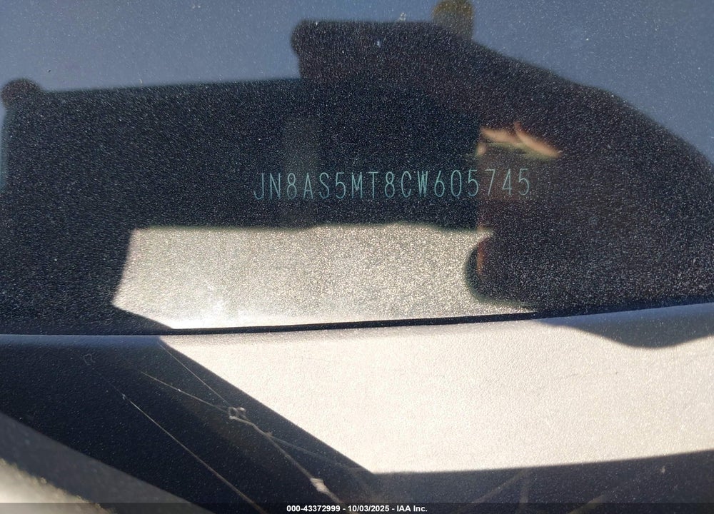 2012 NISSAN ROGUE VIN: JN8AS5MT8CW605745