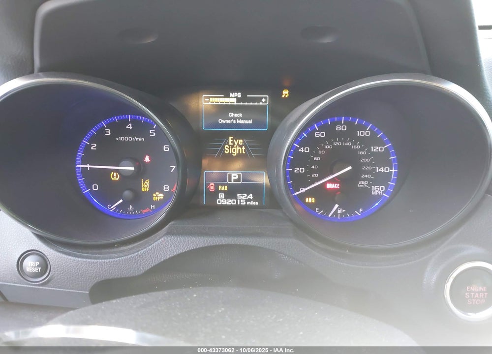 2019 SUBARU OUTBACK VIN: 4S4BSENC6K3333643