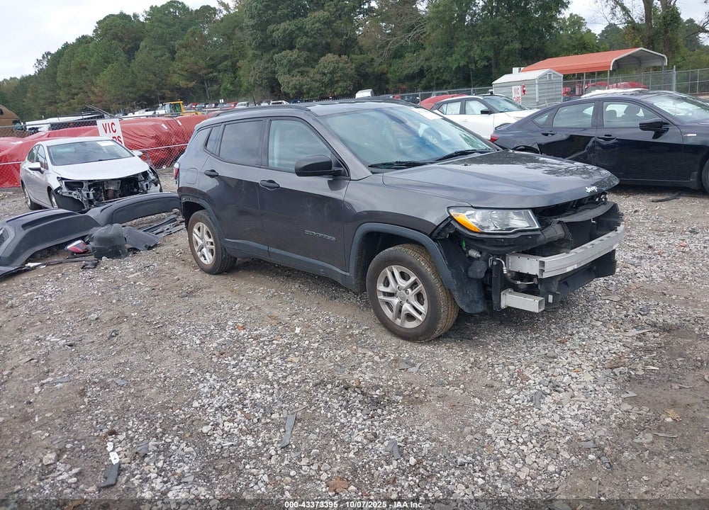 2018 JEEP COMPASS SPORT FWD VIN: 3C4NJCAB6JT250691