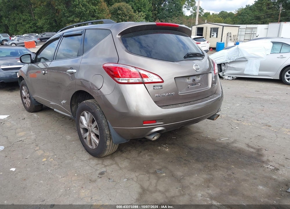 2014 NISSAN MURANO SL VIN: JN8AZ1MW7EW506271
