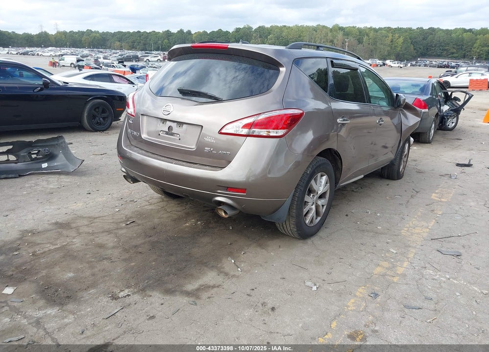 2014 NISSAN MURANO SL VIN: JN8AZ1MW7EW506271