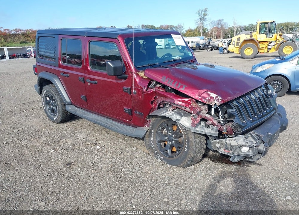 2022 JEEP WRANGLER UNLIMITED WILLYS 4X4 VIN: 1C4HJXDG4NW154537