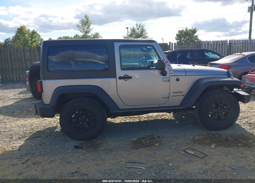 2016 JEEP WRANGLER SPORT VIN: 1C4AJWAG8GL329778