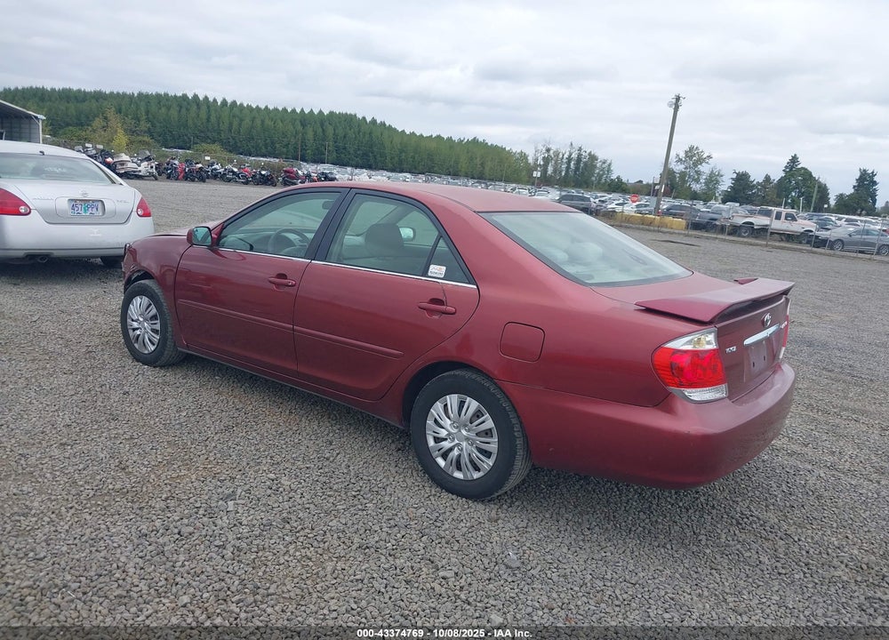 2005 TOYOTA CAMRY LE VIN: 4T1BE32K25U076731