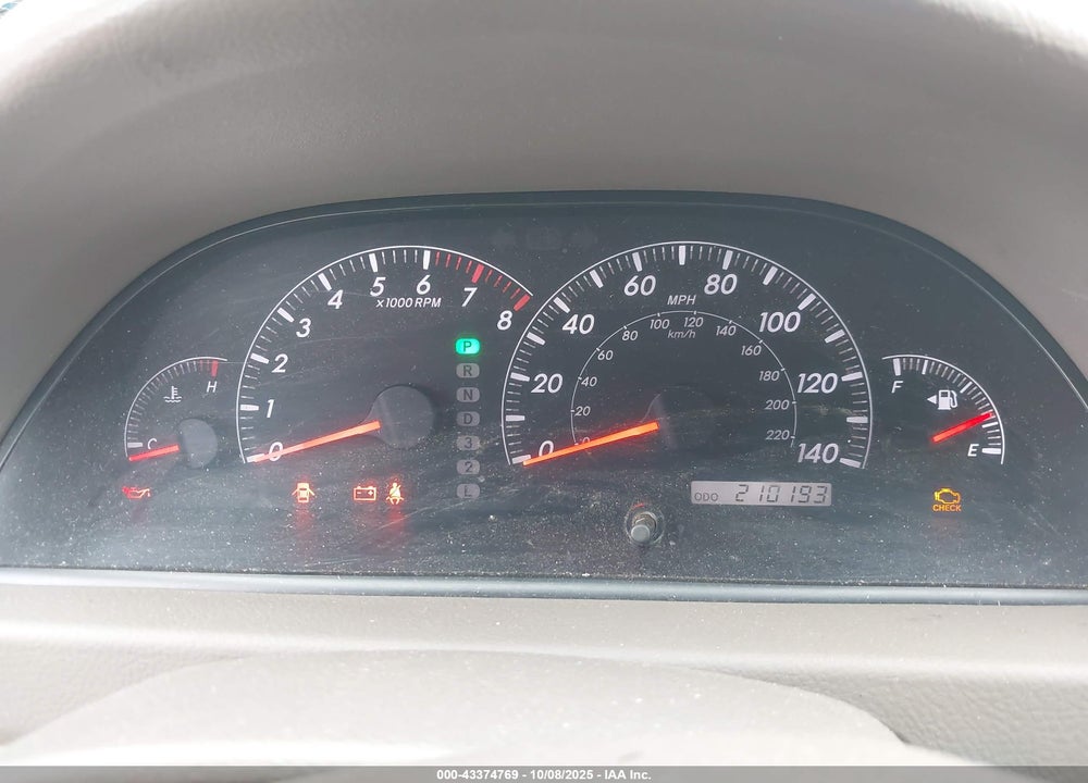 2005 TOYOTA CAMRY LE VIN: 4T1BE32K25U076731