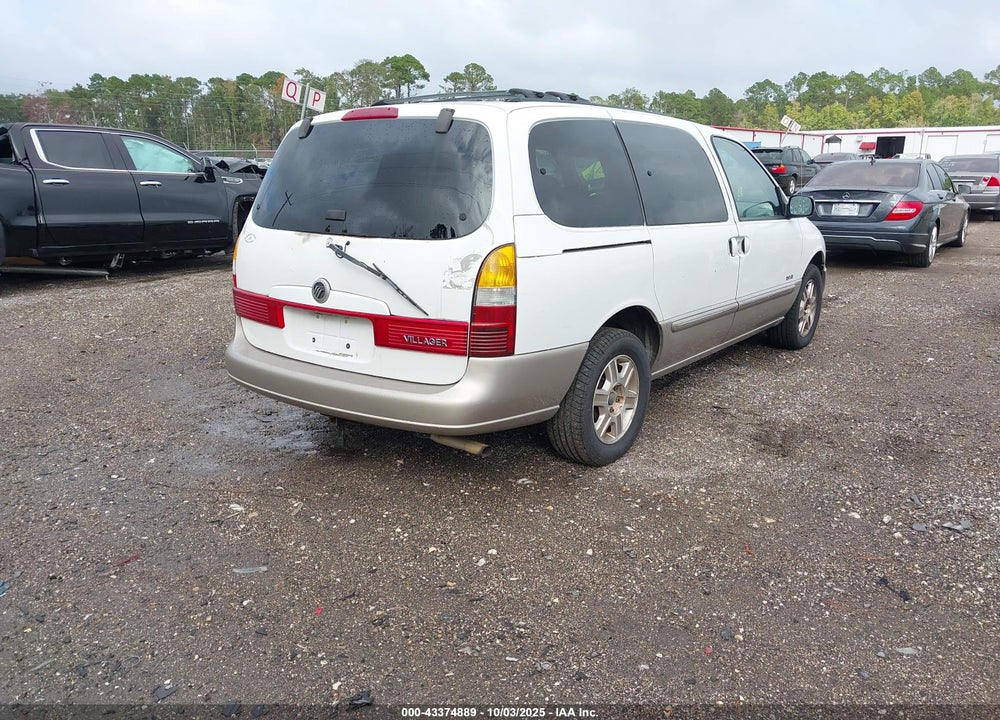 2002 MERCURY VILLAGER ESTATE VIN: 4M2ZV14T12DJ11617