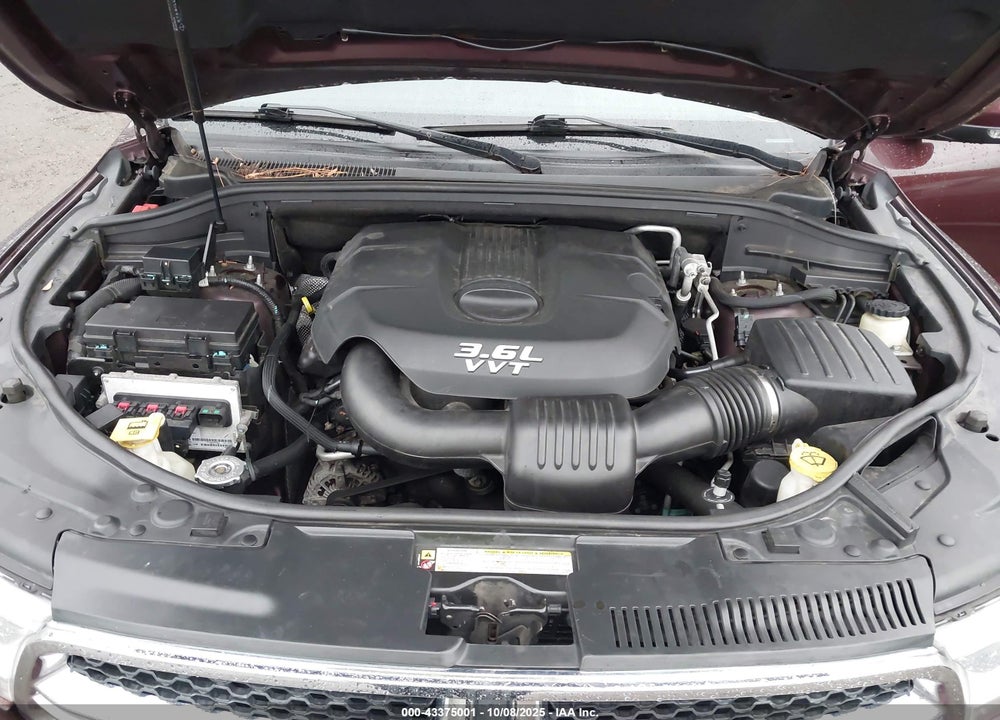 2012 DODGE DURANGO VIN: 1C4RDJDG4CC308803