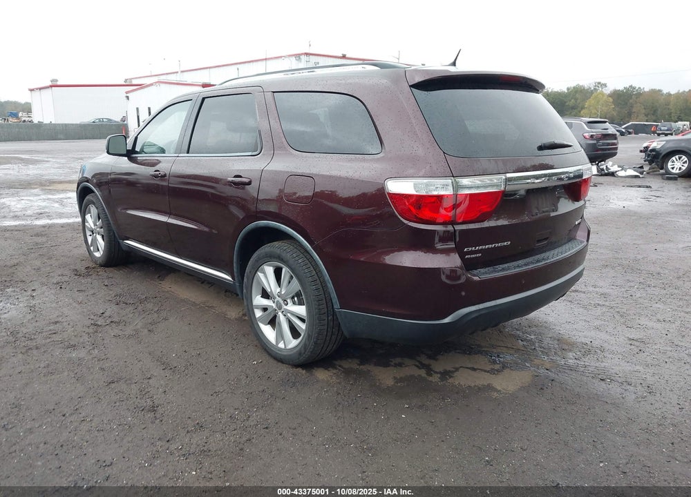 2012 DODGE DURANGO VIN: 1C4RDJDG4CC308803