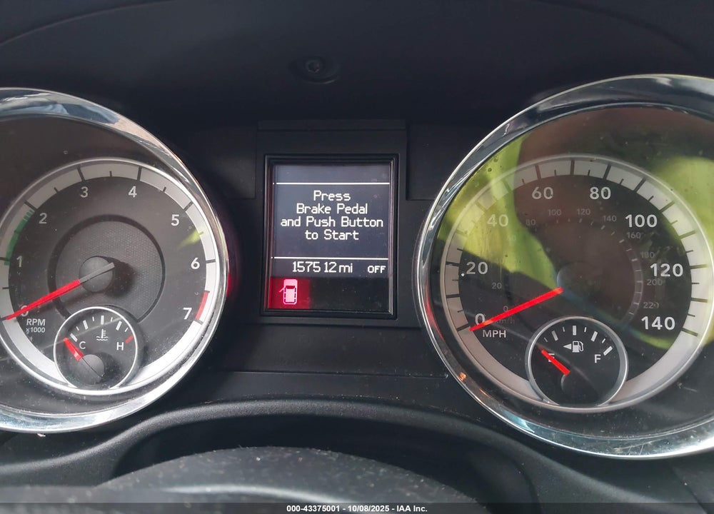 2012 DODGE DURANGO VIN: 1C4RDJDG4CC308803