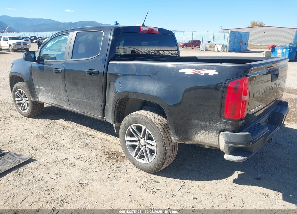 2022 CHEVROLET COLORADO 4WD  LONG BOX WT/4WD  SHORT BOX WT VIN: 1GCGTBEN8N1226293
