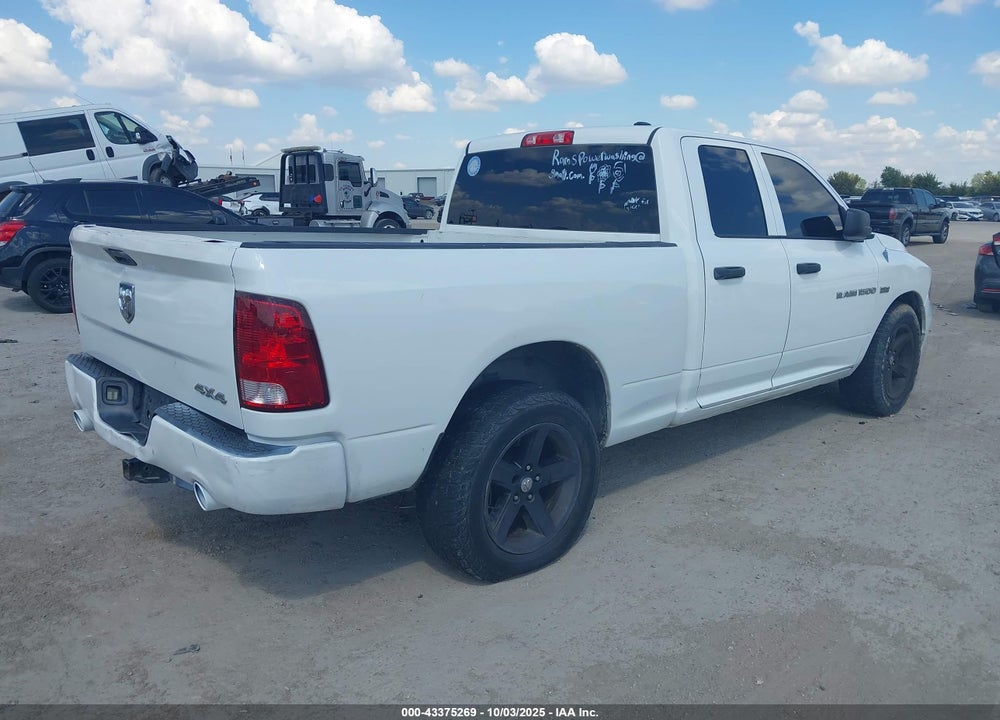 2012 RAM 1500 VIN: 1C6RD7FT4CS261024