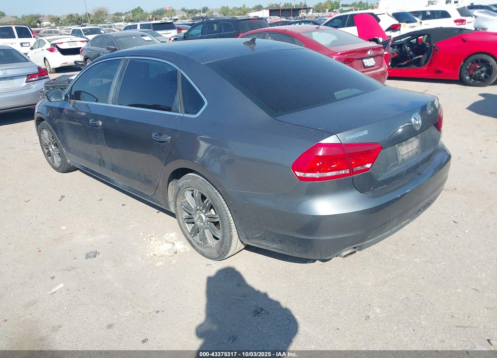 2013 VOLKSWAGEN PASSAT VIN: 1VWBH7A37DC108510