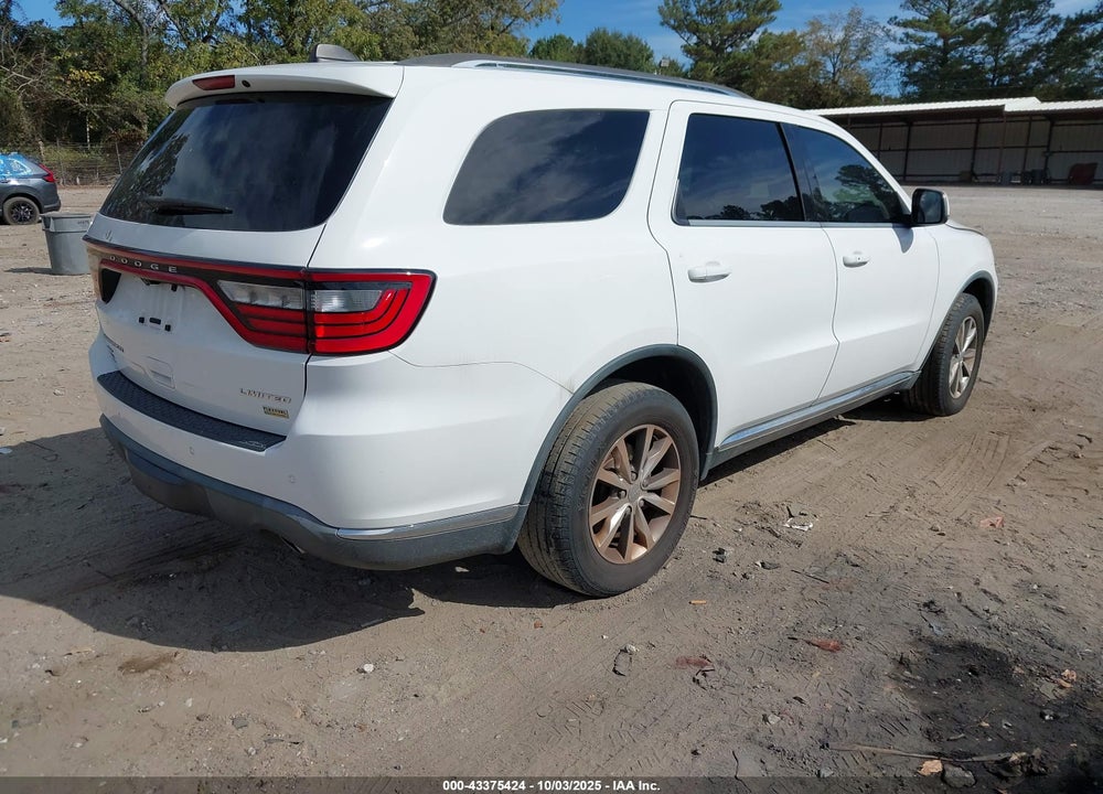 2015 DODGE DURANGO LIMITED VIN: 1C4RDJDG7FC246110