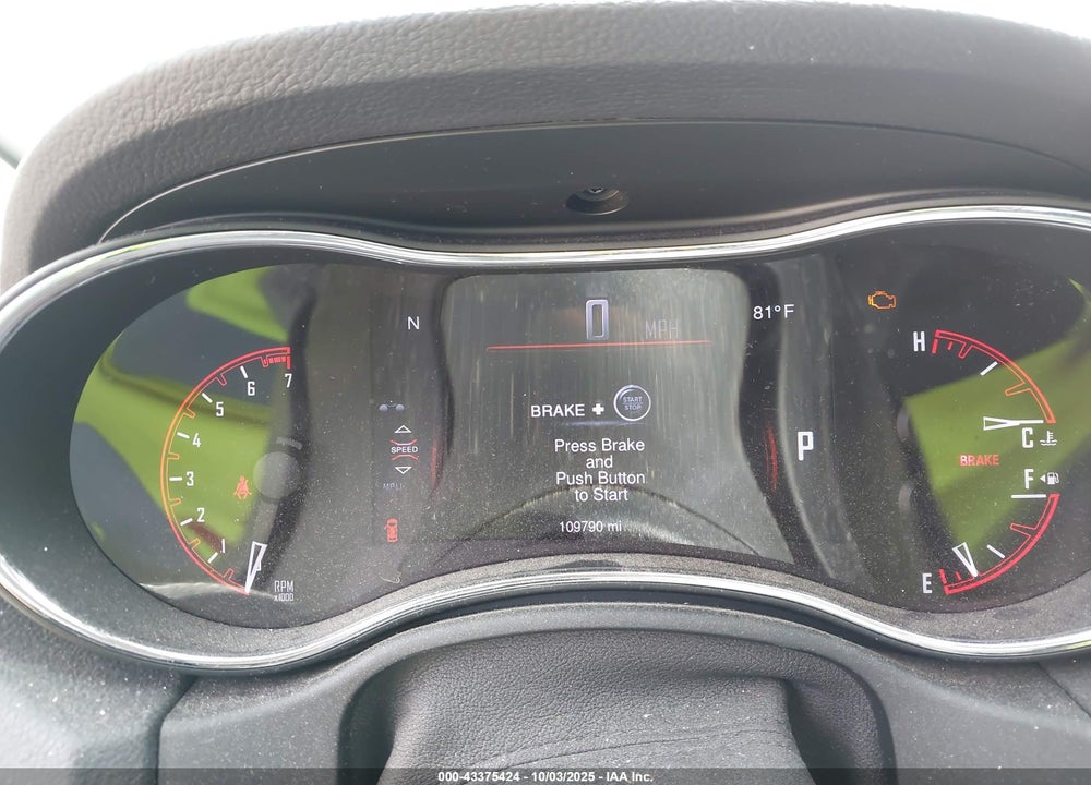 2015 DODGE DURANGO LIMITED VIN: 1C4RDJDG7FC246110