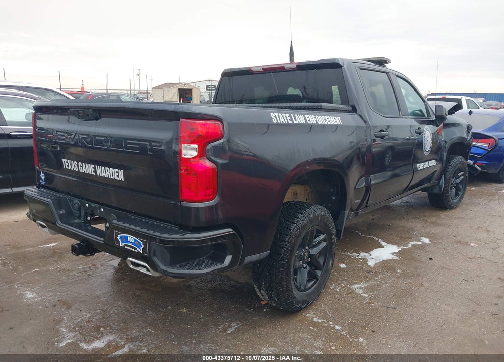 2024 CHEVROLET SILVERADO 1500 4WD  SHORT BED CUSTOM TRAIL BOSS VIN: 3GCUDCED7RG171789