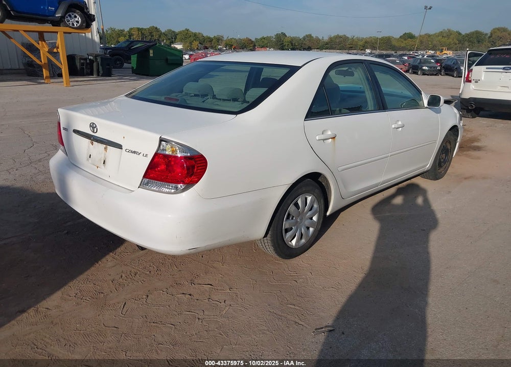 2005 TOYOTA CAMRY LE VIN: 4T1BE32K35U417876