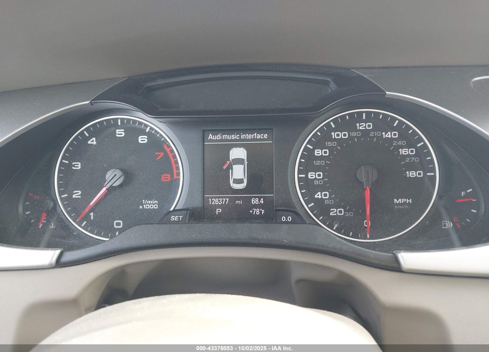 2012 AUDI A4 VIN: WAUFFAFL7CA118543