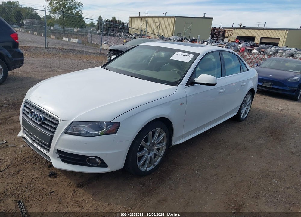 2012 AUDI A4 VIN: WAUFFAFL7CA118543