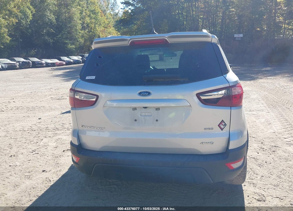 2019 FORD ECOSPORT SES VIN: MAJ6S3JL6KC310515