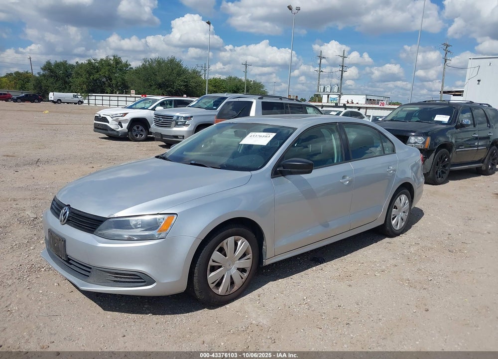 2012 VOLKSWAGEN JETTA 2.0L S VIN: 3VW2K7AJ9CM352060
