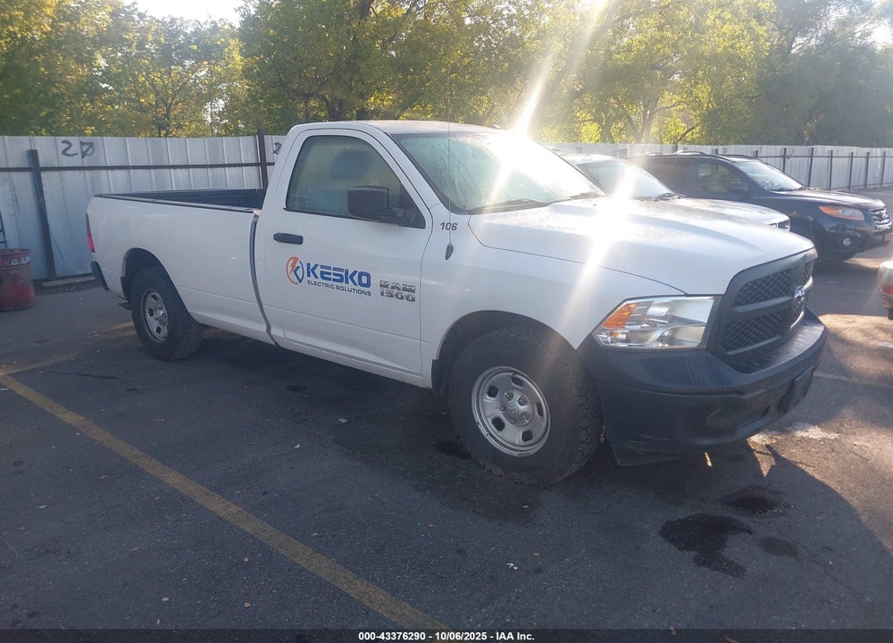 2017 RAM 1500 TRADESMAN  4X2 8' BOX VIN: 3C6JR6DG7HG521378