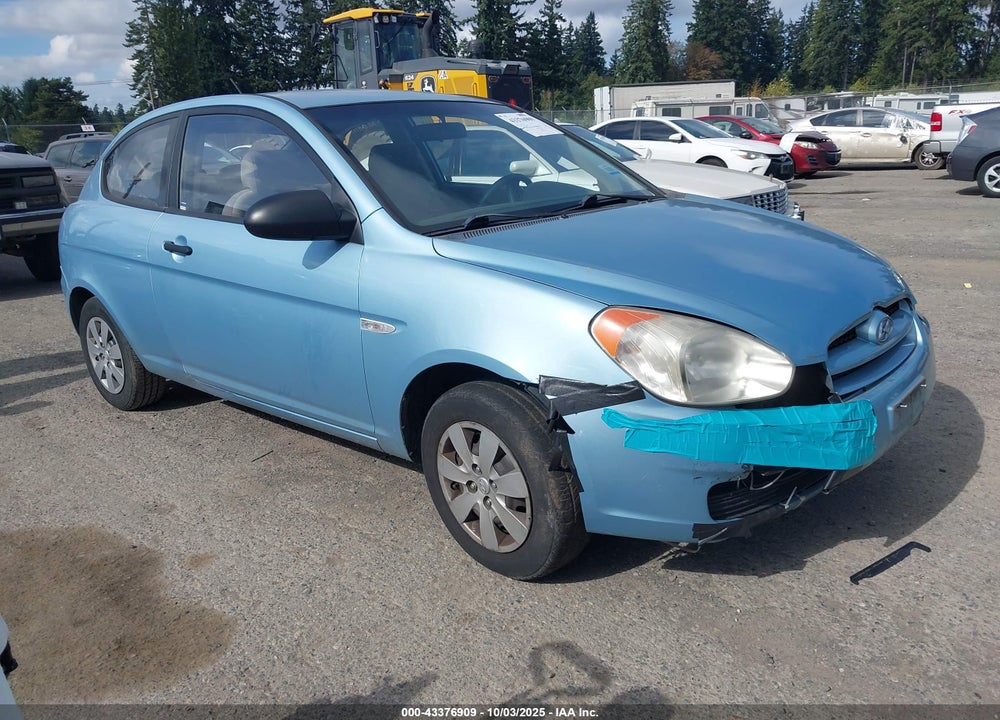 2009 HYUNDAI ACCENT GS VIN: KMHCM36C99U124161
