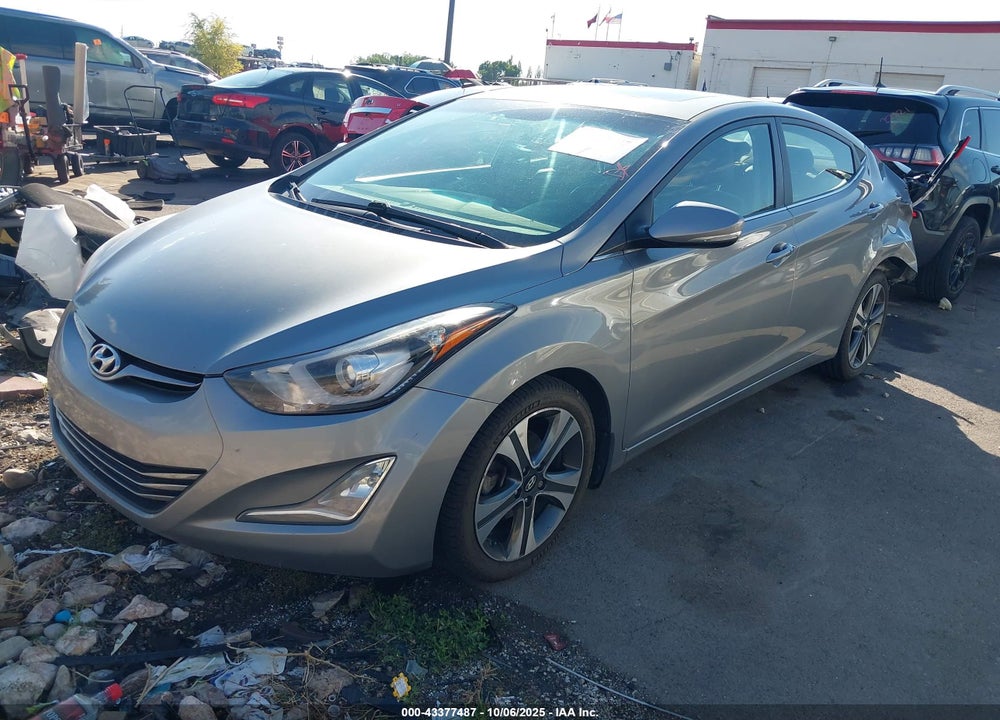 2015 HYUNDAI ELANTRA VIN: KMHDH4AH2FU229573