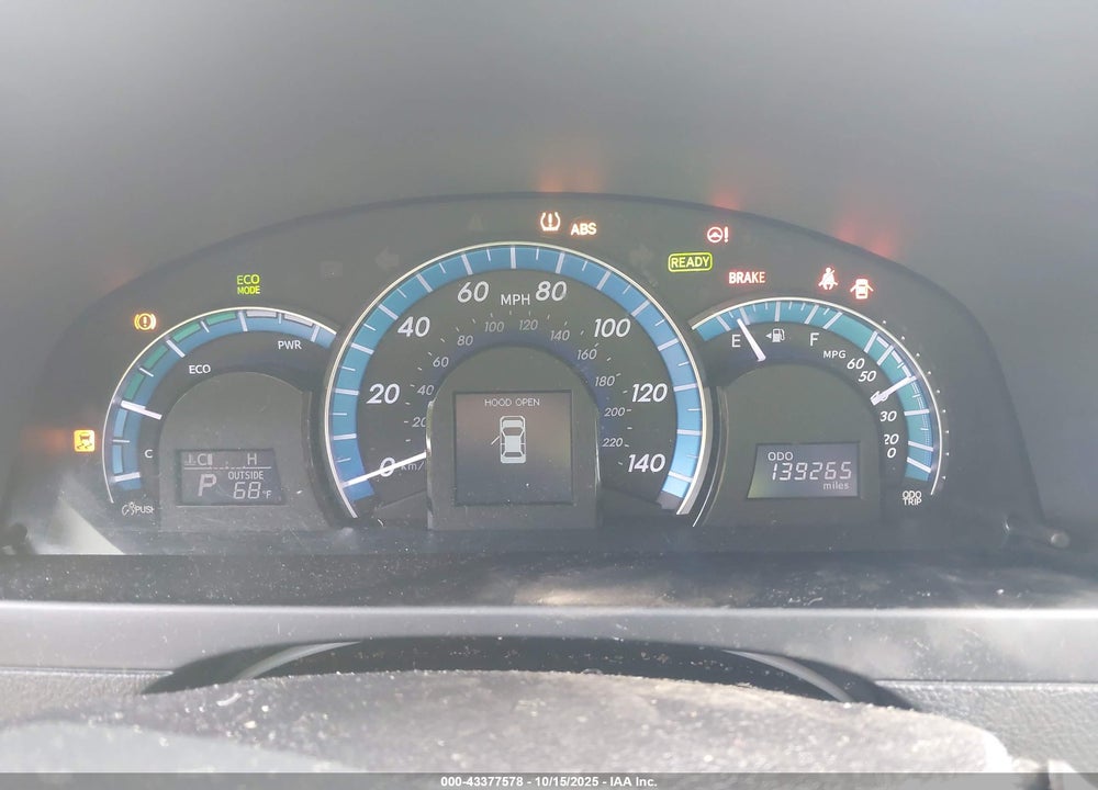 2014 TOYOTA CAMRY HYBRID VIN: 4T1BD1FK1EU122695