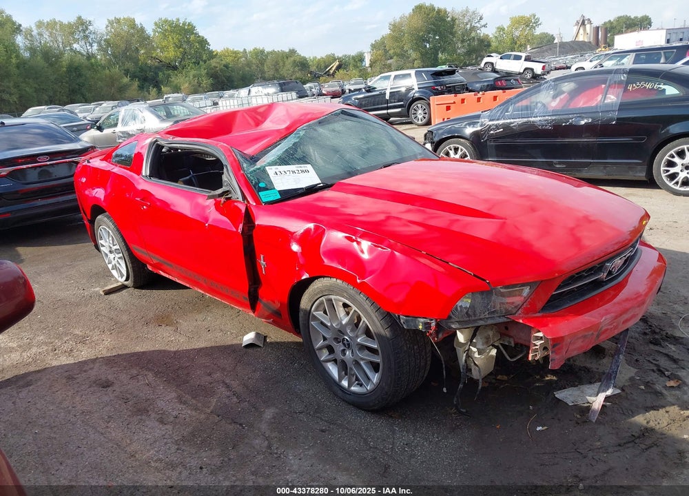 2012 FORD MUSTANG V6 PREMIUM VIN: 1ZVBP8AM0C5263579