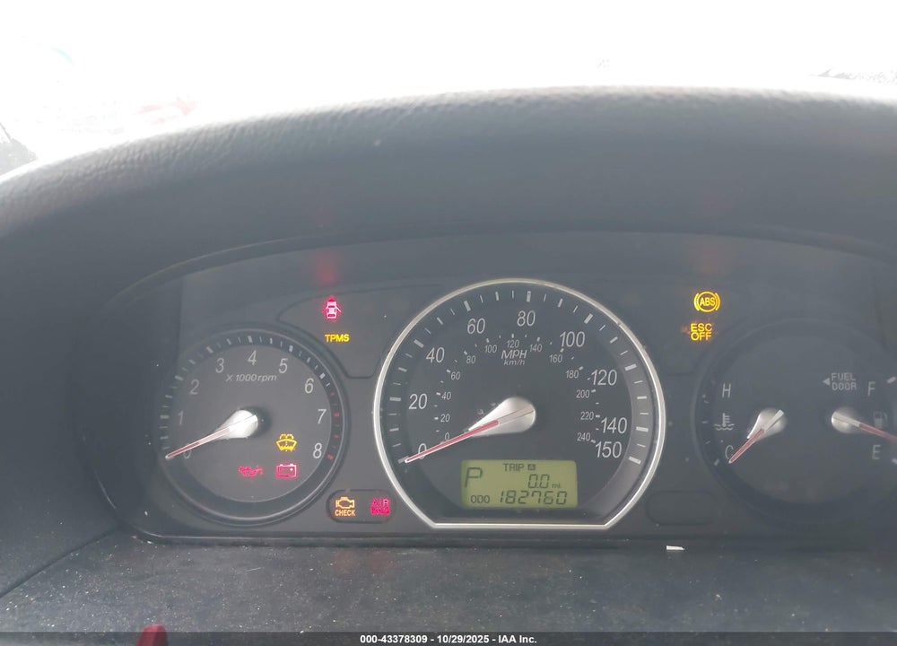 2008 HYUNDAI SONATA VIN: 5NPET46C68H299580