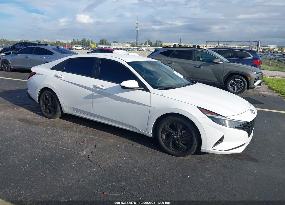 2021 HYUNDAI ELANTRA HYBRID BLUE VIN: KMHLM4AJ6MU008632