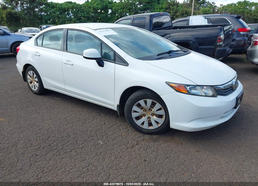 2012 HONDA CIVIC LX VIN: 2HGFB2F52CH609661