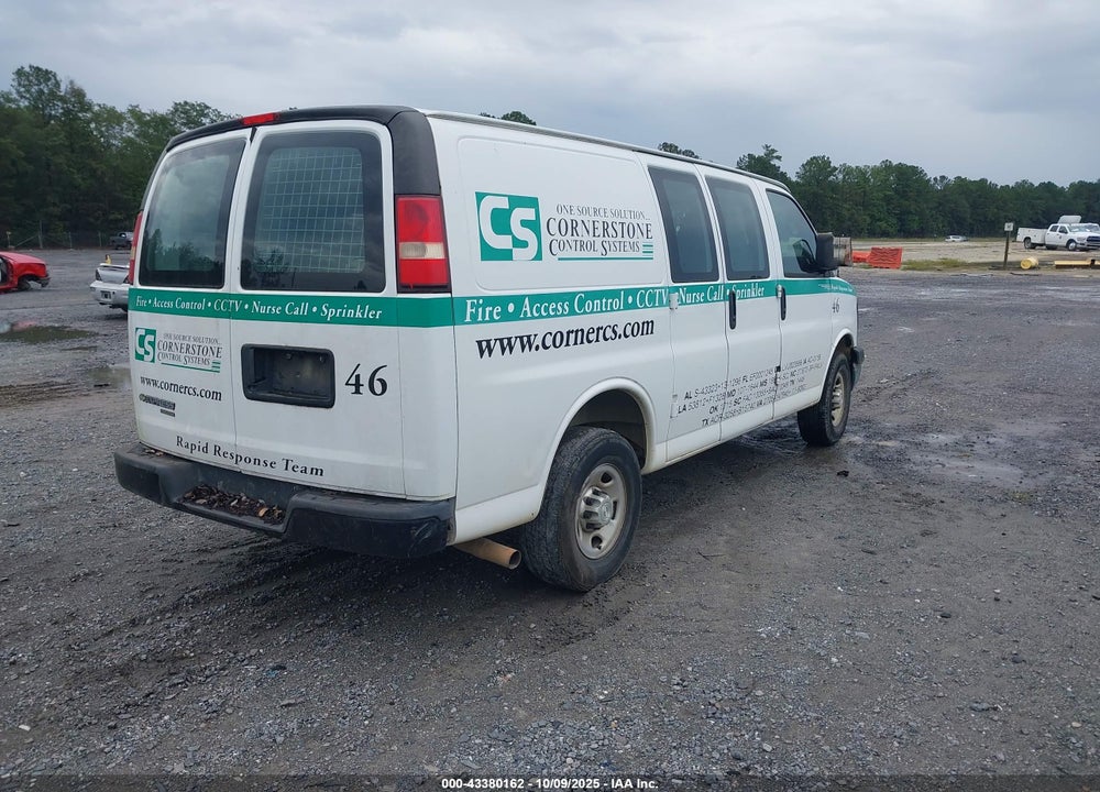 2014 CHEVROLET EXPRESS 2500 WORK VAN VIN: 1GCWGFBA6E1210408